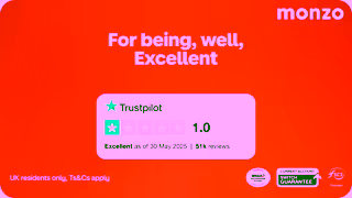 Monzo Bank A bank that customers rate UK Residents TsCs apply Ad Commercial Brand Imagery Photoshoot 1