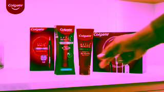 Colgate The Power of Colgate Optic White Pro Series Toothpaste Get a Whiter Smile Fast Ad Commercial Brand Imagery Photoshoot 2