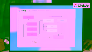 ClickUp Productivity Easy Because ClickUp AI Notetaker Ad Commercial Brand Imagery Photoshoot 2