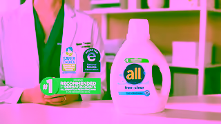 All Laundry all free clear Gentle effective clean for sensitive skin 6 Ad Commercial Brand Imagery Photoshoot 2