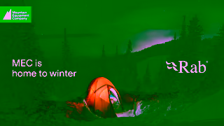 Mountain Equipment Company MEC winter warm up sale is on Ad Commercial Brand Imagery Photoshoot 1