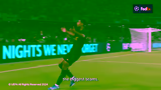 UEFA Mathys Tel Scoring on UEFA Champions League debut Outside The Box Ad Commercial Brand Imagery Photoshoot 1