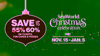 SeaWorld San Diego SWC24ChristmasCelebrationWondersMeetJoyBlackFridayPreSaleMULTISvUpTo60UrgencyYT15ENG Ad Commercial Brand Imagery Photoshoot 0