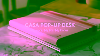 Logitech Casa Pop Up Desk Bohemian Blush Awareness 15s Ad Commercial Brand Imagery Photoshoot 2