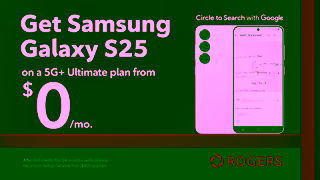 Rogers Canada SamsungS25 16x9 V2 DOOH 6s Circle to Search Ad Commercial Brand Imagery Photoshoot 2