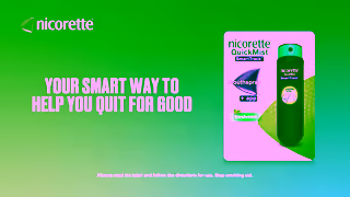 Nicorette 2025 Nicorette QuickMist SmartTrack 16x9 Ad Commercial Brand Imagery Photoshoot 2