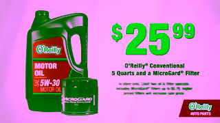 O'Reilly Auto Parts OReilly Conventional Oil Change Bundle 2599 OReilly Auto Parts Ad Commercial Brand Imagery Photoshoot 0