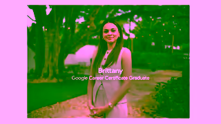 Google Career Certificates 2025 GCC YT Campaign Theme Brittany VD1 15 16x9YELE Ad Commercial Brand Imagery Photoshoot 2