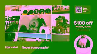 LitterRobot Founder Story New Customer Warranty Bundle Ad Commercial Brand Imagery Photoshoot 0