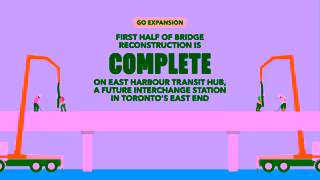 Metrolinx East Harbour Transit Hub bridge reconstruction Ad Commercial Brand Imagery Photoshoot 0