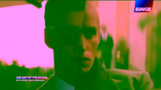 Binge The Day of The Jackal New Series Now Streaming BINGE Disguise Ad Commercial Brand Imagery Photoshoot 0