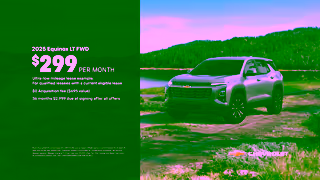 SoCal Chevy Lease the All New 2025 Equinox LT Fwd for only 299 per month at your local SoCal Chevy dealer Ad Commercial Brand Imagery Photoshoot 2