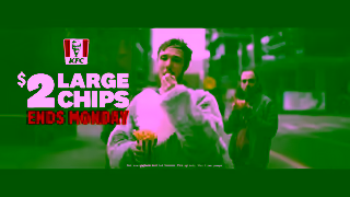 KFC KFCs 2 Large Chips Ad Commercial Brand Imagery Photoshoot 0