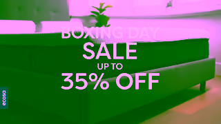 Ecosa Ecosas Unboxing Day Sale Up to 35 OFF SITEWIDE Ad Commercial Brand Imagery Photoshoot 1