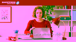 Shoppers Drug Mart Got a cold Run into Shoppers to find cough cold support Ad Commercial Brand Imagery Photoshoot 1