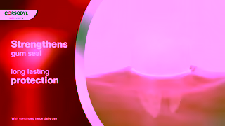 CORSODYL Cratos Gum Strengthen and Protect Toothpaste 15s Checking Gums Ad Commercial Brand Imagery Photoshoot 2