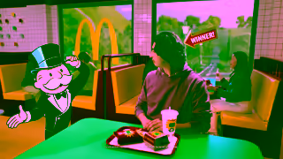 McDonalds Get Your Bag Monopoly at McDonalds Ad Commercial Brand Imagery Photoshoot 0