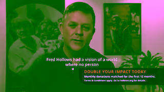 The Fred Hollows Foundation Double your impact every month Ad Commercial Brand Imagery Photoshoot 1