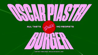 Grill'd Oscar Piastri x Grilld Ad Commercial Brand Imagery Photoshoot 2