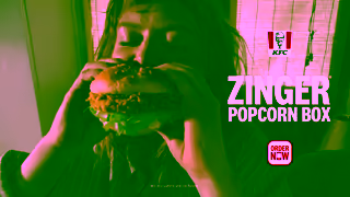KFC KFCs Zinger Popcorn Box Ad Commercial Brand Imagery Photoshoot 1