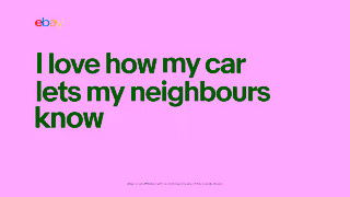 eBay Love cars that roar eBay has a thing for that 15s Ad Commercial Brand Imagery Photoshoot 0