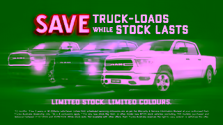 Ram Trucks Save Truckloads with RAMs MY23 Stock Clearance Ad Commercial Brand Imagery Photoshoot 2