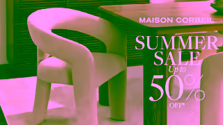 Maison Corbeil Maison Corbeil Summer sale Up to 50 July 2025 Ad Commercial Brand Imagery Photoshoot 2