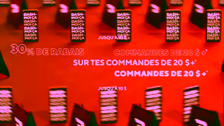 DoorDash Gote aux tropiques maintenant Obtiens 30 de rabais sur tes commandes de 20 et plus Ad Commercial Brand Imagery Photoshoot 2