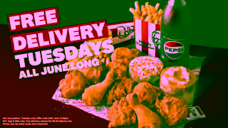 KFC KFCs Free Delivery Every Tuesday Ad Commercial Brand Imagery Photoshoot 1