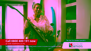 NZ Seniors Seniors Funeral Insurance Guitar TV Commercial Ad Commercial Brand Imagery Photoshoot 0