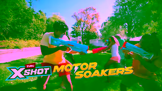 ZURU Toys The XSHOT Water Motor Soaker Ad Commercial Brand Imagery Photoshoot 1