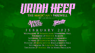 MyTicket ON SALE Uriah Heep The Magicians Farewell UK Feb 2025 Ad Commercial Brand Imagery Photoshoot 2