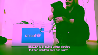 UNICEF Donate to UNICEFs Ukraine Winter Appeal Ad Commercial Brand Imagery Photoshoot 1