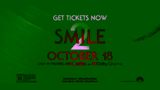 Paramount Pictures Smile 2 Smash Scene 25 GTN 2024 Movie Naomi Scott Lukas Gage Ad Commercial Brand Imagery Photoshoot 2