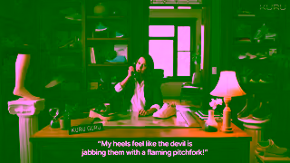 KURU Footwear Heel Pain Feel Like Fire This Shoe Puts It Out Ad Commercial Brand Imagery Photoshoot 0