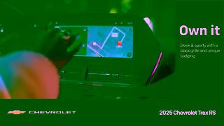 Chevrolet ROCYouTube Video Views2025Trax2RSBlack Grille and Unique BadgingBrandEN57169 Ad Commercial Brand Imagery Photoshoot 1