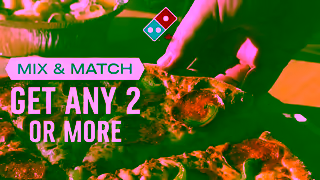 Dominos Get Any 2 or More for 899 Each Pizzas Pastas Chicken Desserts and More Ad Commercial Brand Imagery Photoshoot 0