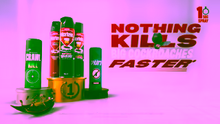 Mortein Mortein Nothing Kills Big Cockroaches Faster Ad Commercial Brand Imagery Photoshoot 2