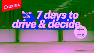 Carma.com.au Buy it with 7 days to drive decide with Carma Ad Commercial Brand Imagery Photoshoot 0