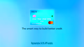 Aqua Card Get that better credit feeling with Aqua The smart way to build better credit Ad Commercial Brand Imagery Photoshoot 2