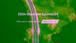 Chevrolet 2024 Chevrolet Equinox EV Americas Most Affordable 315 mile range EV Ad Commercial Brand Imagery Photoshoot 2