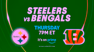 Sports on Prime Thursday Night Football Week 7 Steelers vs Bengals Thursday Ad Commercial Brand Imagery Photoshoot 2