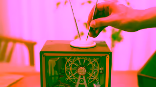 ROBOTIME Rolife Sunset Carnival DIY Music Box 3D Wooden Puzzle AMT01 Ad Commercial Brand Imagery Photoshoot 1