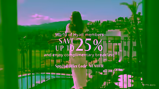 HYATT Offer code MEMBER Save up to 25 and get free breakfast Ad Commercial Brand Imagery Photoshoot 0