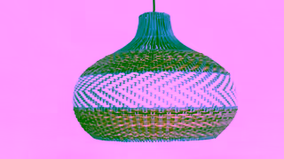 Lighting-Forest Courtland Blue Rattan Pendant Light Ad Commercial Brand Imagery Photoshoot 1