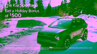 KIA The 2025 Sportage Get a 500 Holiday Bonus this Season on select gas models Ad Commercial Brand Imagery Photoshoot 1