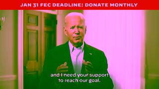 Joe Biden Jan EOM POTUS DTC Sustainer Fundraising Ad 16x9 V1 Ad Commercial Brand Imagery Photoshoot 0