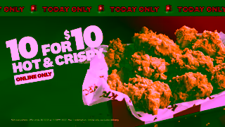 KFC KFCs 10 for 10 Hot Crispy Ad Commercial Brand Imagery Photoshoot 1