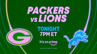 Sports on Prime Packers vs Lions 06 Tonight Thursday Night Football Prime Video Ad Commercial Brand Imagery Photoshoot 2