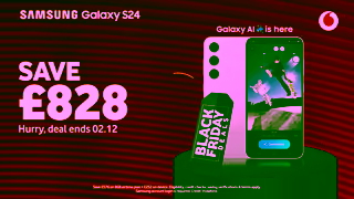 Vodafone Samsung Galaxy S24 Black Friday Vodafone UK Ad Commercial Brand Imagery Photoshoot 2